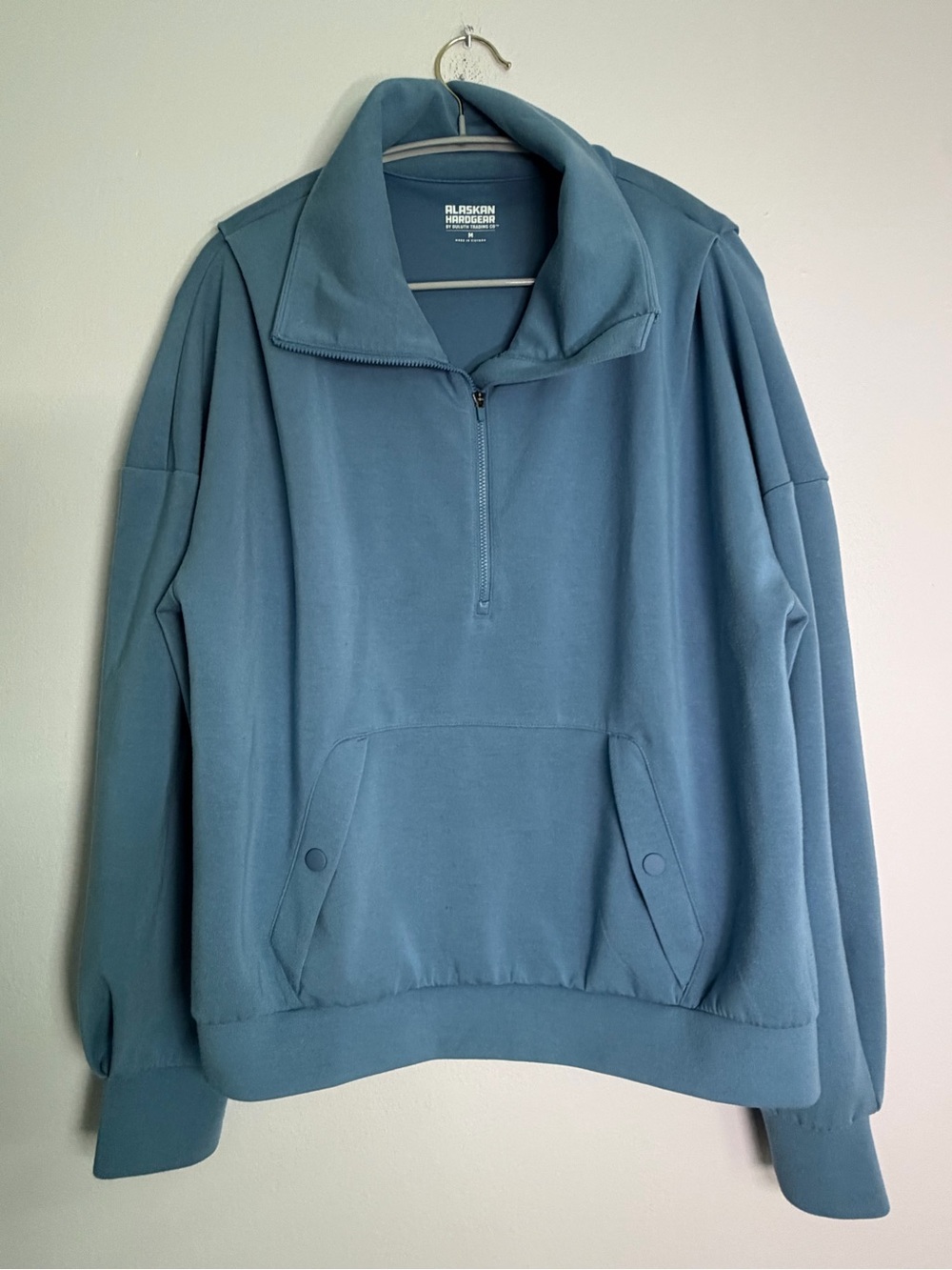 Alaskan Hardgear Duluth Trading Co Blue Quarter Zip Pullover Women’s M